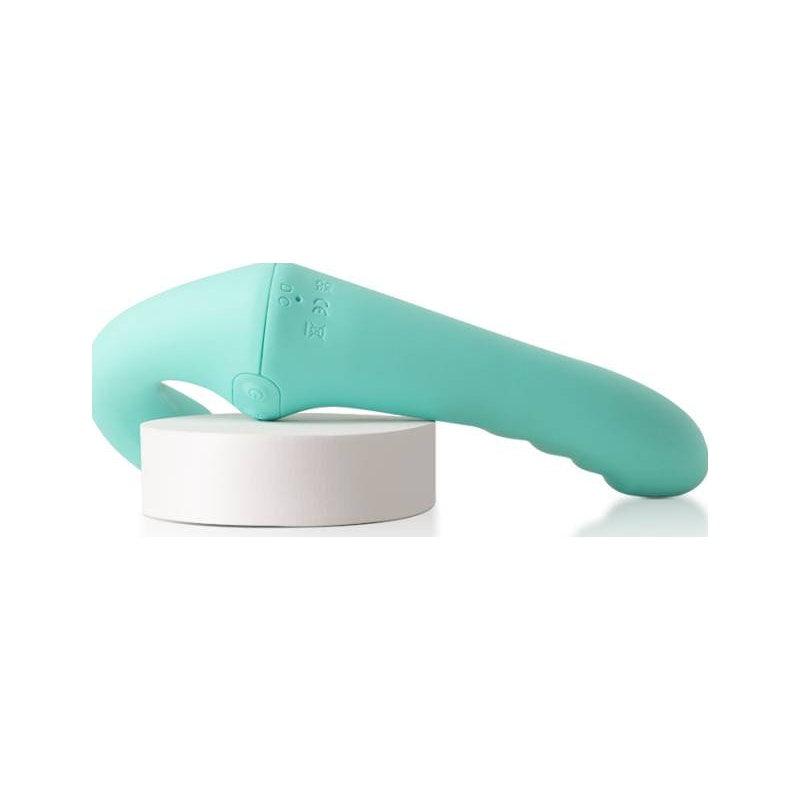 VibraTwin Rechargeable Come Hither Strapless Strap On with Remote - Adult Toys