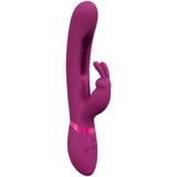 VIVE Mika - Pink - Rabbit Vibrator with Flapping Shaft - VIBRATORS