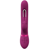 VIVE Mika - Pink - Rabbit Vibrator with Flapping Shaft - VIBRATORS