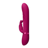 VIVE Nari - Pink 24.1 cm USB Rechargeable Rabbit Vibrator - VIBRATORS