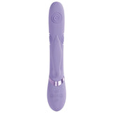 VIVE Pallina - Purple Rechargeable Tapping Rabbit Vibrator - VIBRATORS