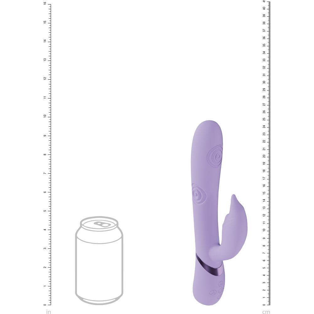 VIVE Pallina - Purple Rechargeable Tapping Rabbit Vibrator - VIBRATORS