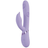 VIVE Pallina - Purple Rechargeable Tapping Rabbit Vibrator - VIBRATORS