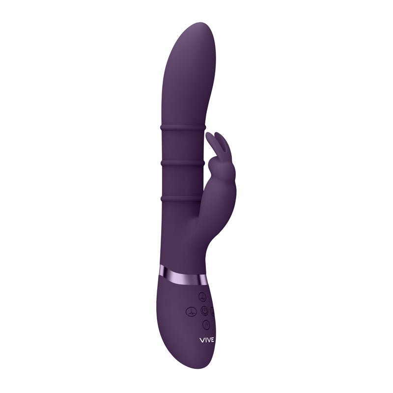 VIVE Sora - Purple 24.2 cm USB Rechargeable Rabbit Vibrator - VIBRATORS