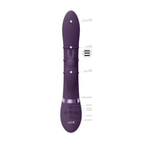 VIVE Sora - Purple 24.2 cm USB Rechargeable Rabbit Vibrator - VIBRATORS