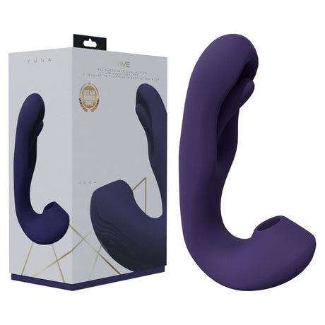 VIVE Yuna - Purple Flapping Vibrator with Air Pulsation - VIBRATORS