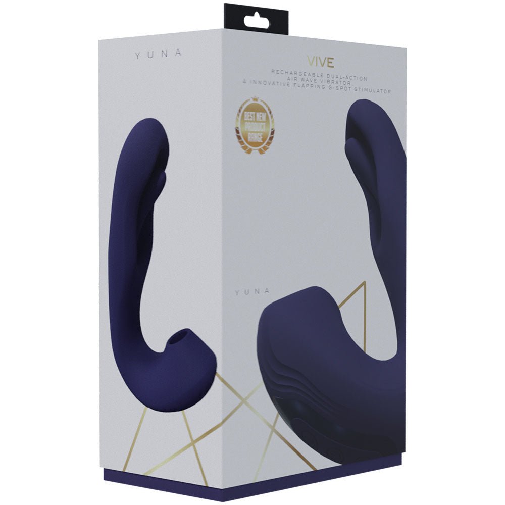 VIVE Yuna - Purple Flapping Vibrator with Air Pulsation - VIBRATORS