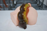 Fantasy Horse Tail Platinum Silicone Sex Torso With Dual Open Ends