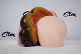 Fantasy Horse Tail Platinum Silicone Sex Torso With Dual Open Ends