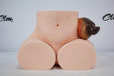 Fantasy Horse Tail Platinum Silicone Sex Torso With Dual Open Ends