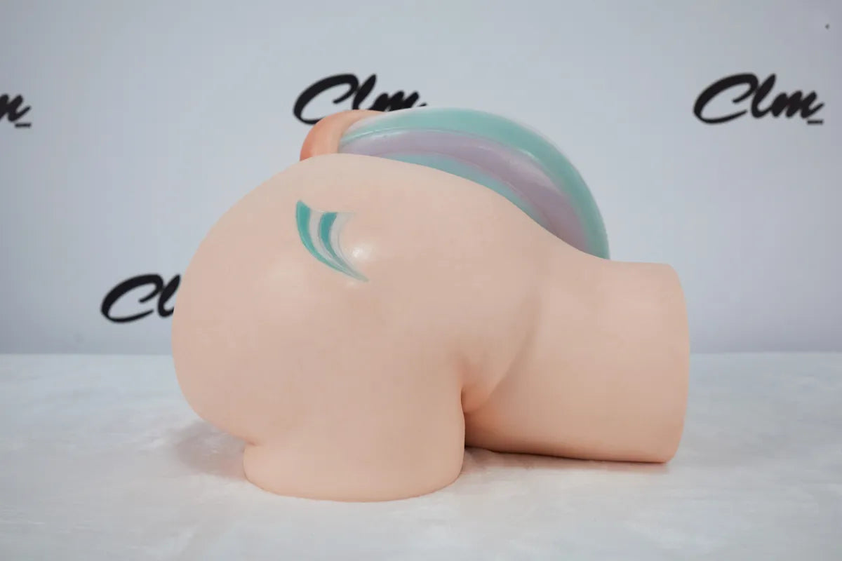 Large Fantasy Horse Tail Silicone Sex Toy Torso Dual Channel Design