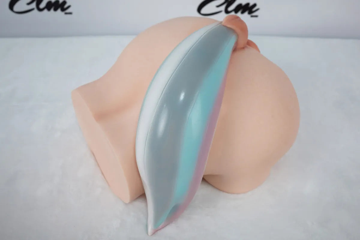 Large Fantasy Horse Tail Silicone Sex Toy Torso Dual Channel Design
