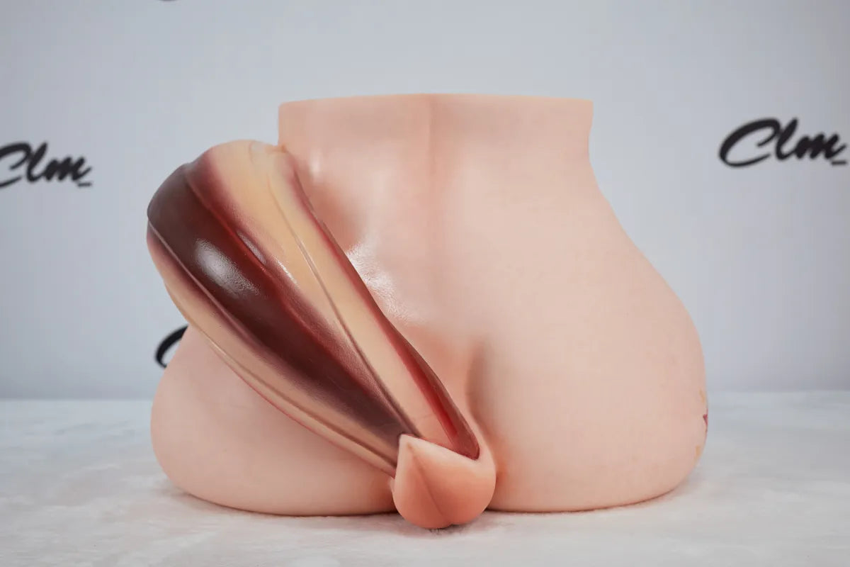 Premium Fantasy Horse Tail Silicone Torso With Dual Channel Buttplug