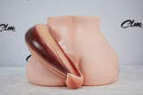 Premium Fantasy Horse Tail Silicone Torso With Dual Channel Buttplug