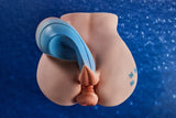 Anime Horse Tail Platinum Silicone Gradient Buttplug Torso