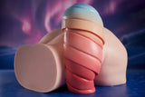 Anime Horse Tail Platinum Silicone Gradient Buttplug Torso