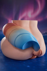 Anime Horse Tail Platinum Silicone Gradient Buttplug Torso