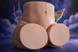 Large Fantasy Horse Tail Silicone Sex Toy Torso Dual Channel Design