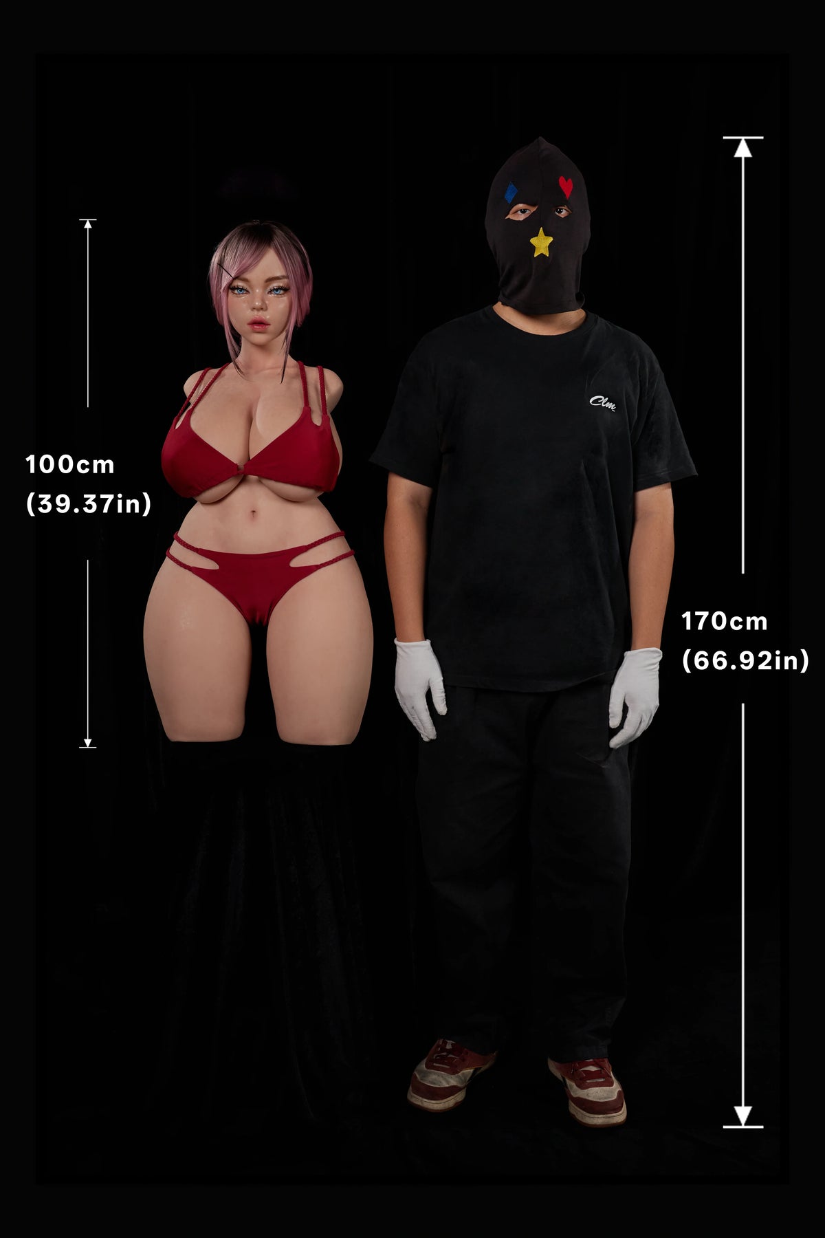 Ultra Lightweight BBW Silicone Sex Doll Torso Rhea Head Optional