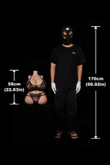Ultra Lightweight Silicone Sex Torso Big Tits Realistic Curve Model Uw58