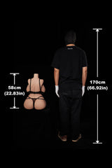 Ultra Lightweight Silicone Sex Torso Big Tits Realistic Curve Model Uw58