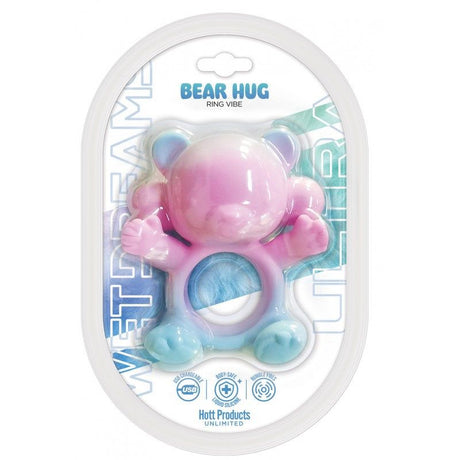 Wet Dreams Ultra 20 Mode USB Silicone Bear Hug Cock Ring - Adult Toys