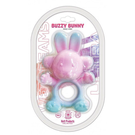 Wet Dreams Ultra 20 Mode USB Silicone Buzzy Bunny Cock Ring - Adult Toys