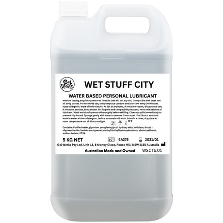 Wet Stuff City Professional Water Based Lubricant 5kg - LUBES-LOCAL