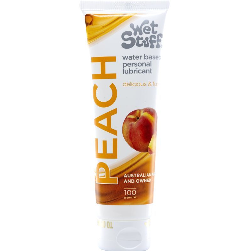 Wet Stuff Peach Water Based Flavoured Lubricant Tube 100g - Lotions & Potions