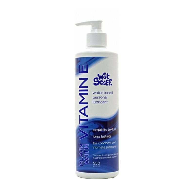 Wet Stuff Plain with Vitamin E Pump 550g - Lotions & Potions