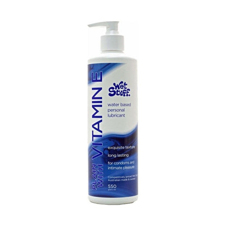 Wet Stuff Plain with Vitamin E Pump 550g - Lotions & Potions