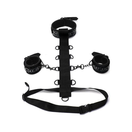 Whip Smart Diamond Body Restraint 3 Pc Set Black - Naughty by Nature Adult Store