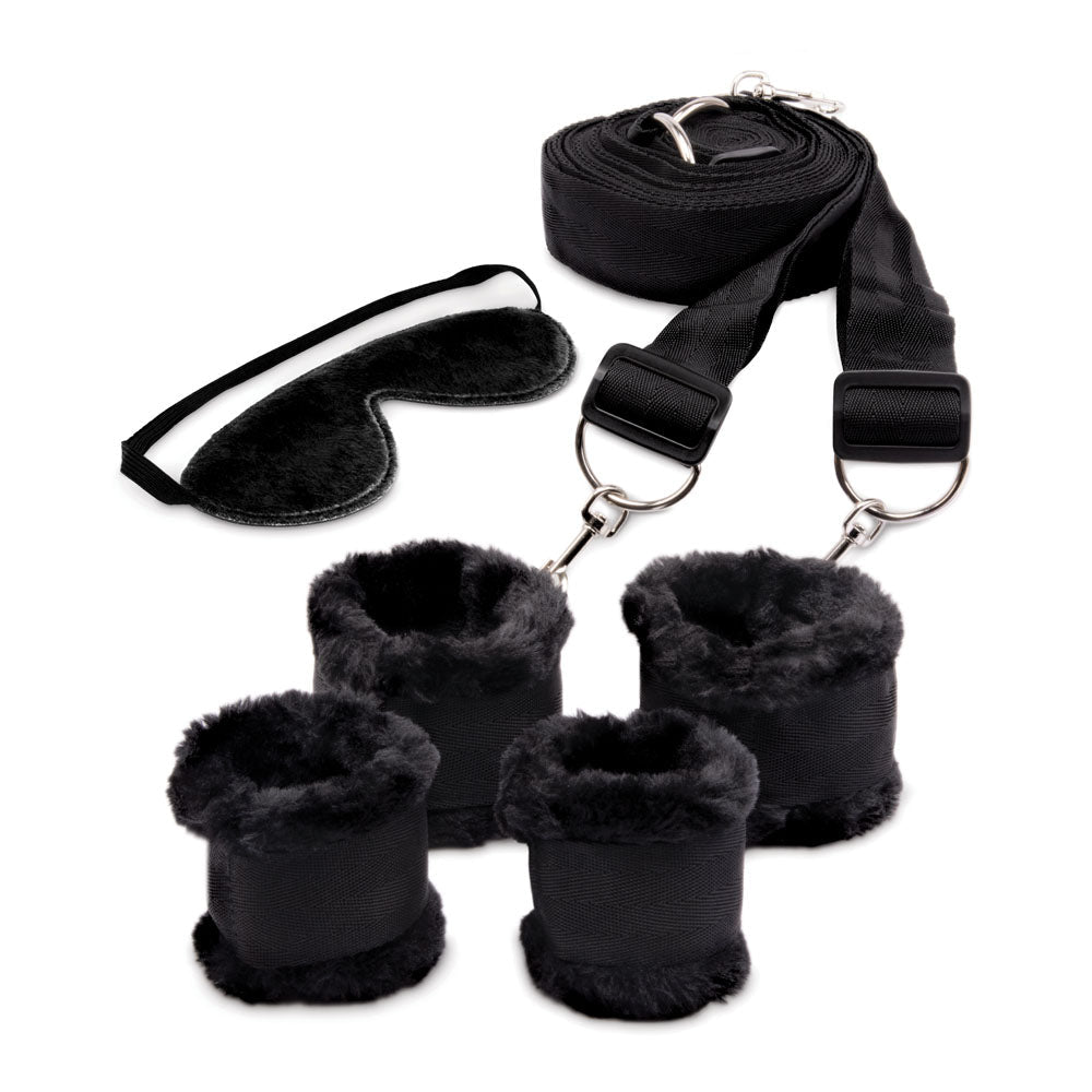 Whipsmart Fuzzy Bedroom Bondage Kit For Safe Fun Play - BONDAGE-TOYS