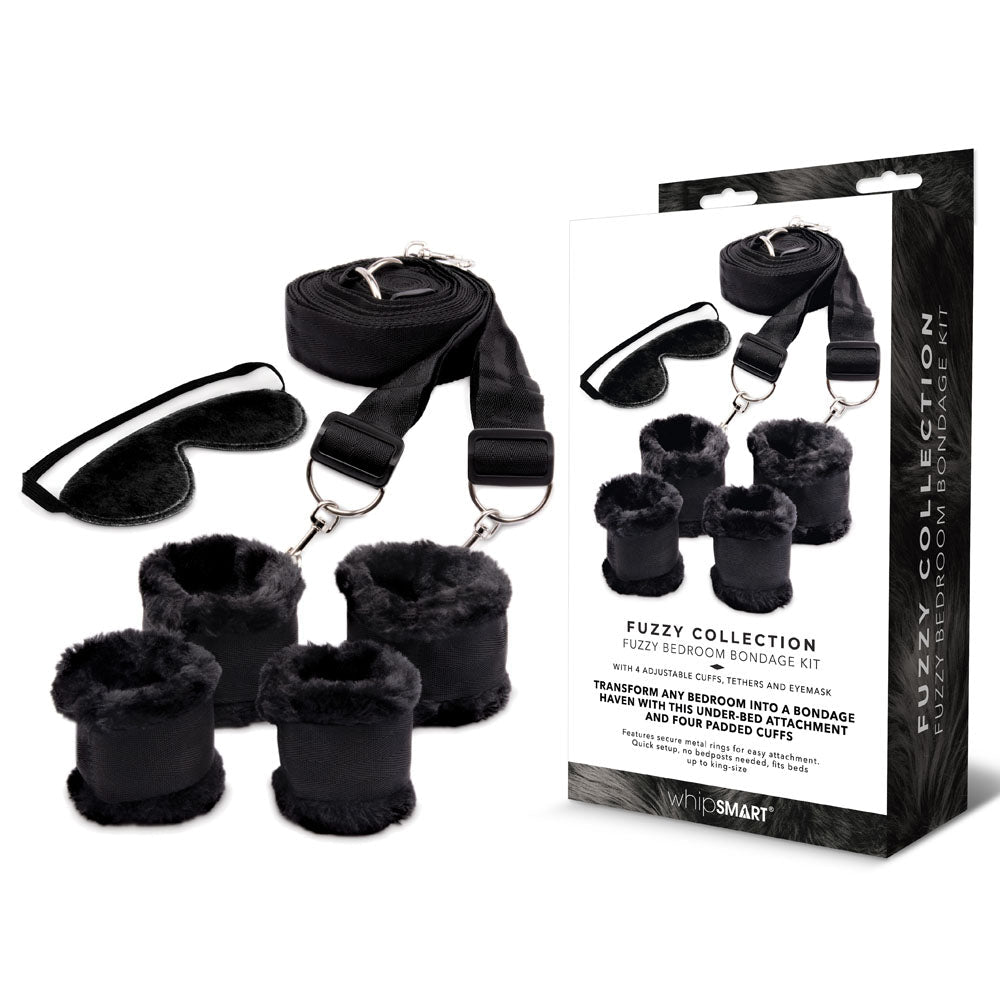 Whipsmart Fuzzy Bedroom Bondage Kit For Safe Fun Play - BONDAGE-TOYS