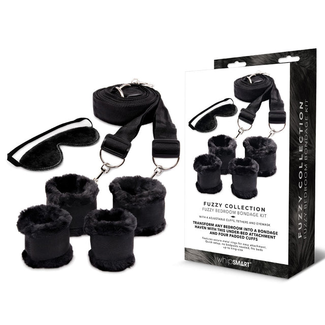 Whipsmart Fuzzy Bedroom Bondage Kit For Safe Fun Play - BONDAGE-TOYS