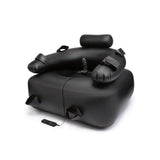 Whipsmart Inflatable Bondage Chair Black Detachable 6 Inch Vibrating Dildo - MACHINES