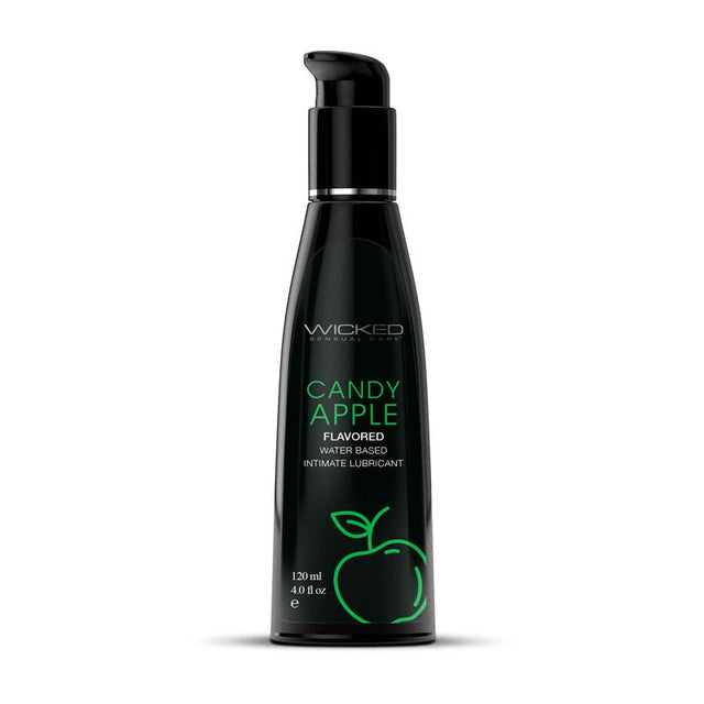 Wicked Aqua Candy Apple Flavoured Lubricant - 120 ml (4 oz) Bottle - LOTIONS & LUBES