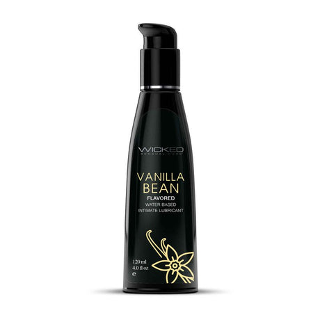 Wicked Aqua Vanilla Bean Flavoured Lubricant - 120 ml (4 oz) Bottle - LOTIONS & LUBES