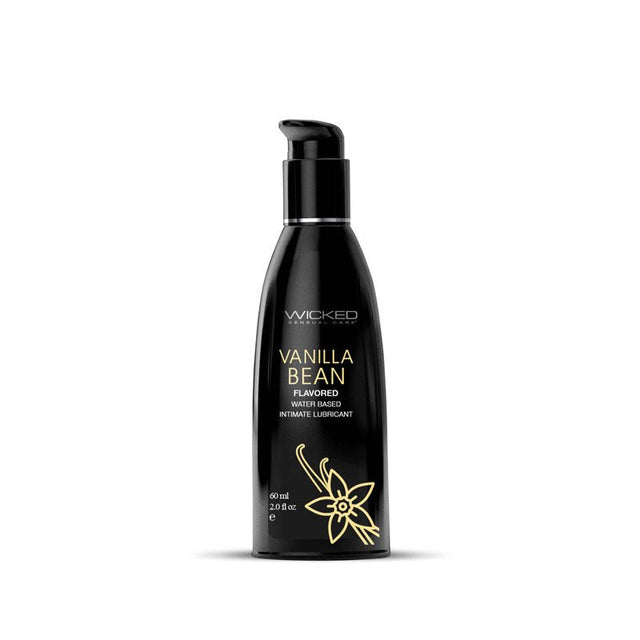 Wicked Aqua Vanilla Bean - Vanilla Bean Flavoured Water Based Lubricant - 60 ml (2 oz) Bottle - LOTIONS & LUBES
