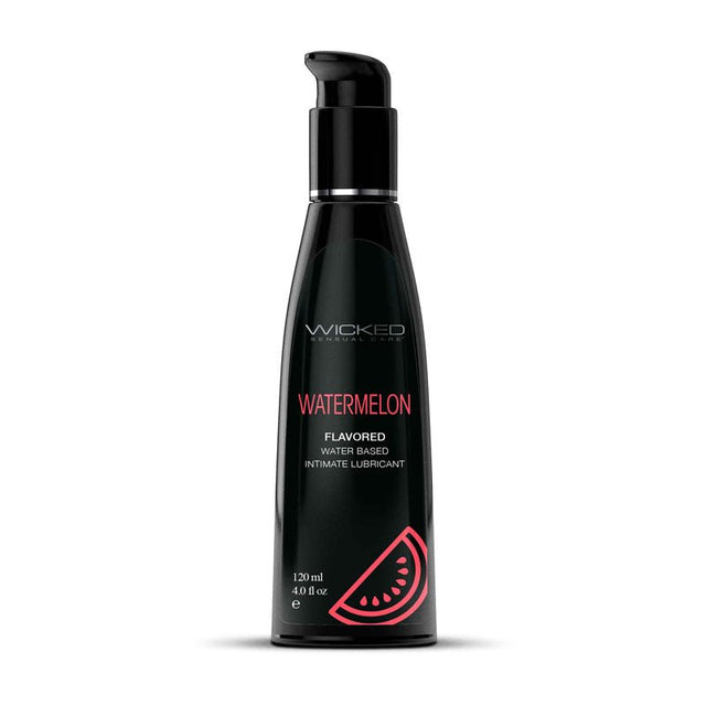 Wicked Aqua Watermelon Flavoured Lubricant - 120 ml (4 oz) Bottle - LOTIONS & LUBES