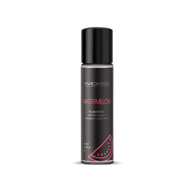 Wicked Aqua Watermelon Flavoured Lubricant - 30 ml (1 oz) Bottle - LOTIONS & LUBES