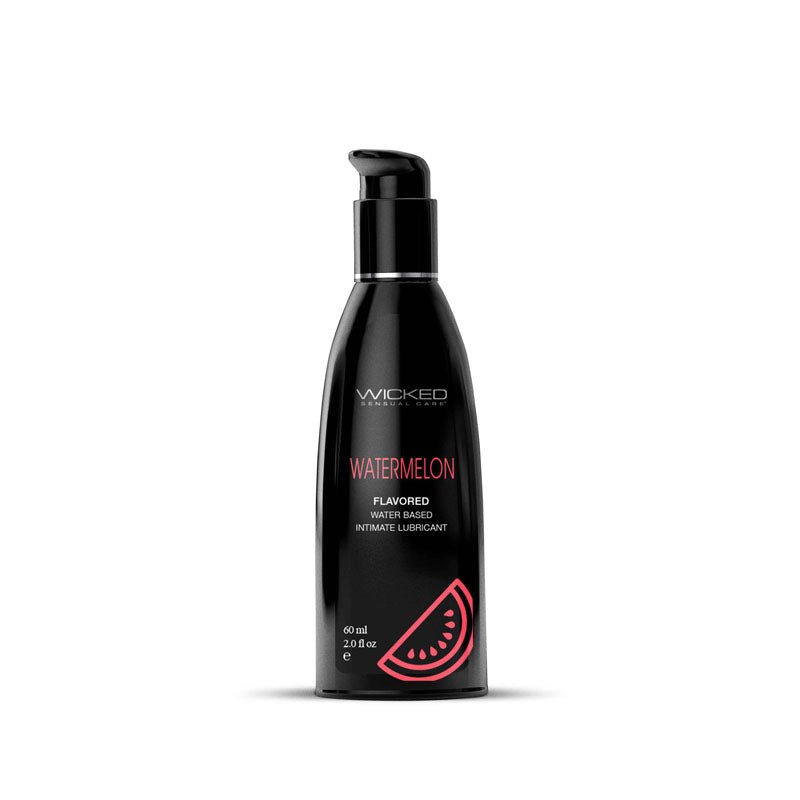 Wicked Aqua Watermelon Flavoured Water Based Lubricant 60ml - LOTIONS & LUBES