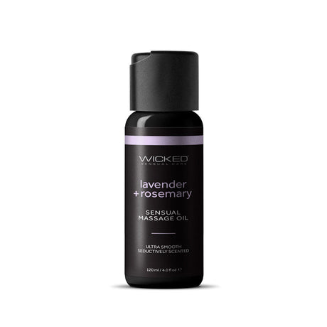 Wicked Sensual Massage Oil - Lavender + Rosemary - LOTIONS & LUBES