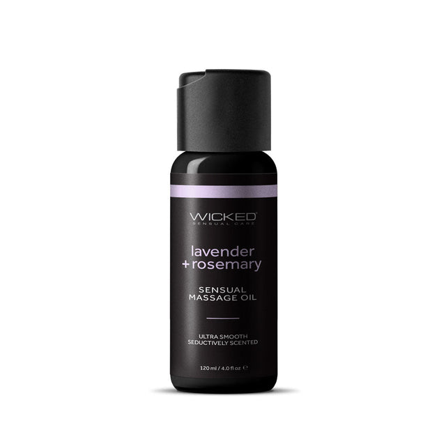 Wicked Sensual Massage Oil - Lavender + Rosemary - LOTIONS & LUBES