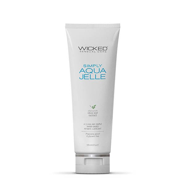 Wicked Simply Aqua Jelle - Water Based Anal Lubricant - 120 ml - LOTIONS & LUBES