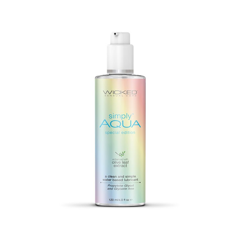 Wicked Simply Aqua Pride - Water Based Lubricant - 120 ml (4 oz) Bottle - LOTIONS & LUBES