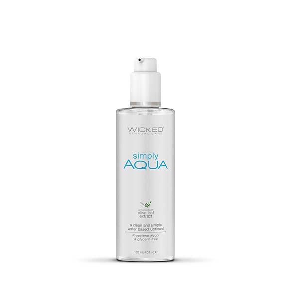 Wicked Simply Aqua - Water Based Lubricant - 120 ml (4 oz) Bottle - LOTIONS & LUBES