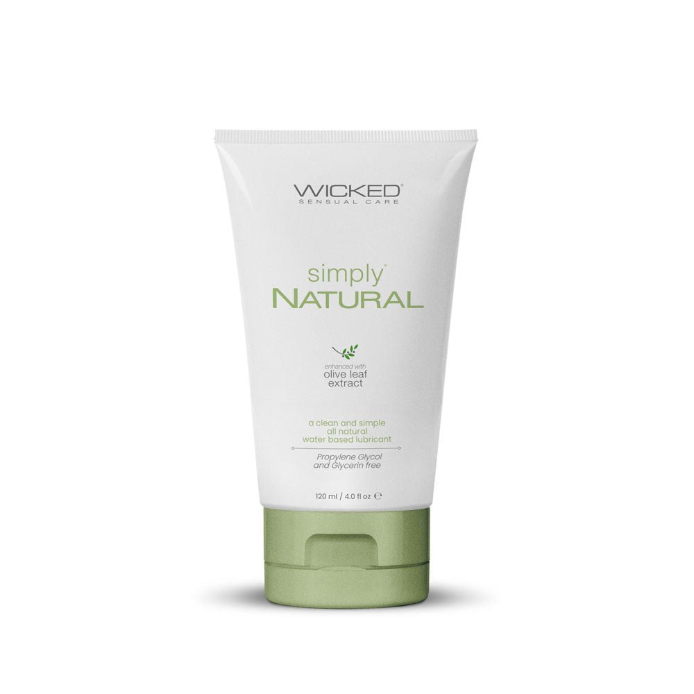Wicked Simply Natural Water Based Lubricant 120 Milliliter Bottle - LOTIONS & LUBES