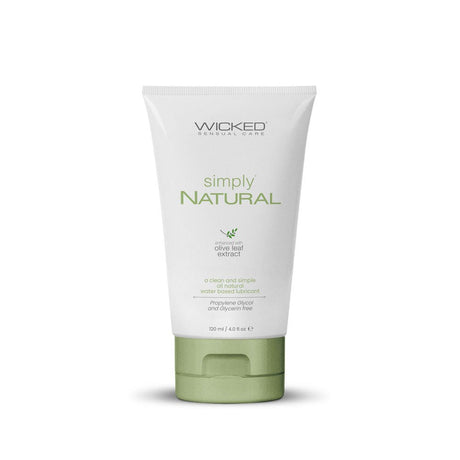 Wicked Simply Natural Water Based Lubricant 120 Milliliter Bottle - LOTIONS & LUBES