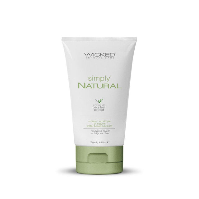 Wicked Simply Natural Water Based Lubricant 120 Milliliter Bottle - LOTIONS & LUBES